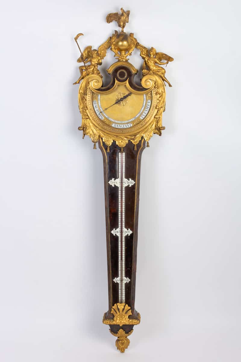 Baromètre Thermomètre d'époque Louis XIV