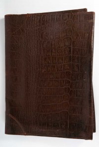 Serviette porte-document en cuire façon crocodile, XXème siècle