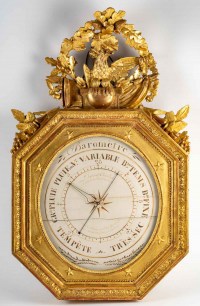 A 1st Empire Period (1804 - 1815) Barometer.