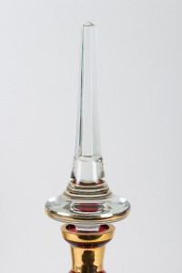 Carafe en verre de Bohême XIXème