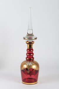 Carafe en verre de Bohême XIXème