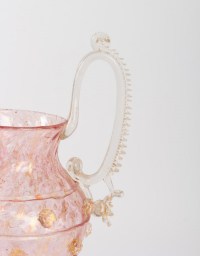 Grand verre Vénitien rose:Salviati ou Fratelli Toso1880