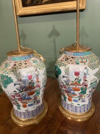 Paire de vases chine. fin XIXème