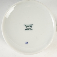 4 tasses et sous-tasses en porcelaine des années 1960 de la Maison Thomas