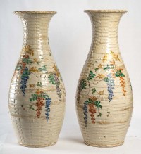 Paire de vase en céramique du Japon époque Meiji