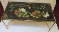 1970′ Table Basse Style Baguès Laque de Chine 95 x 50 x H 44 cm