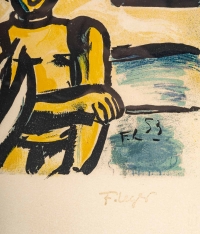 Fernand Léger, Le Campeur Et La Femme En Rouge, 1974