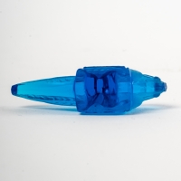 Cachet &quot;Sauterelle&quot; verre bleu électrique de René LALIQUE