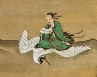 Paravent Japonais à 6 panneaux par Kano Tanshin (1653-1718)