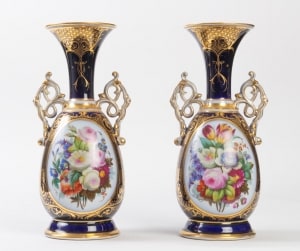 Une paire de vases de bayeux, XIXème|||||||||