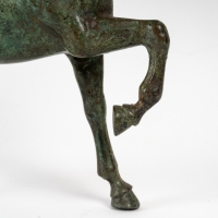 Sculpture équestre en bronze, fin XIXème.