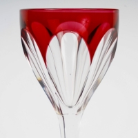 Service de Verres &quot;Bristol&quot; grand modèle cristal rouge de SAINT LOUIS - 12 pièces
