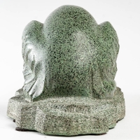 Ours polaire, Sculpture en granit Art déco signée Abel René Philippe