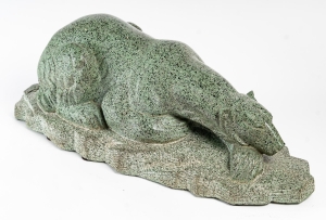 Ours polaire, Sculpture en granit Art déco signée Abel René Philippe||||||||