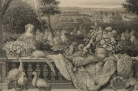 Paire de gravures représentant le château de Blois et le château de vincennes gravées par Skelton et éditées par le musée du Louvres.