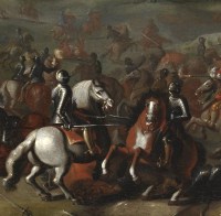 La bataille de Lekkerbeetje – Attribué à Sebastiaen Vrancx (1573 – 1647)