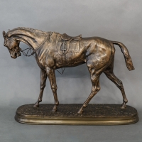 Sculpture - Cheval De Course , Pierre - Jules Mêne (1810-1879) - Bronze