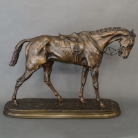Sculpture - Cheval De Course , Pierre - Jules Mêne (1810-1879) - Bronze