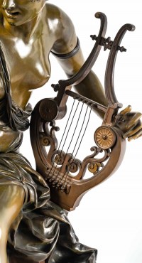 Figure en bronze Melodie D&#039;Albert Ernest Carrier Belleuse XIXème siècle