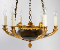 A Chandelier in the First Empire Style.
