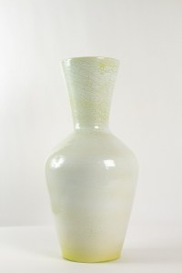 Grand vase en faïence signé accolay - céramique année 50