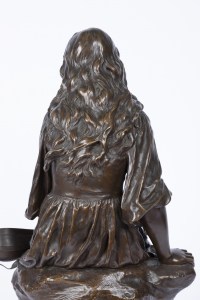 A French Late 19th Century Bronze &quot;La Joueuse à La Mandoline&quot; by Paul Eugène Mengin (1853-1937)