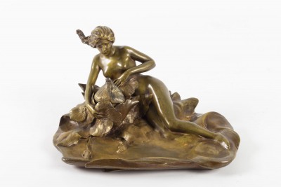 Encrier en bronze de Maurice Bouval|||||||||