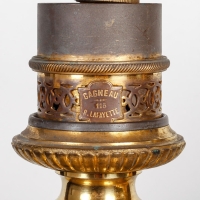 Paire de Vases en Porcelaine montés en Lampes par Gagneau Paris XIXème Siècle