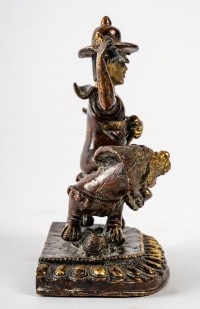Palden lhamo bronze tibétain 19ème siècle