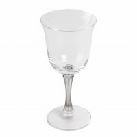 Suite de 6 six verres à vin &quot;Barsac&quot; verre blanc patiné gris de René LALIQUE
