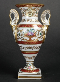 Vase Baron Jourdan rouge, Daté 1952