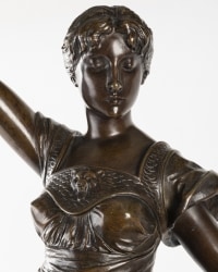 A French Late 19th Century Bronze Statue signed H.Levasseur (1853-1934).