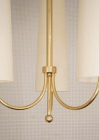 1960 Maison Honore Large Pair of Maison Honore Brass Sconces