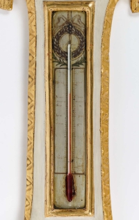 A LOUIS XVI PERIOD (1774 - 1793) BAROMETER - THERMOMETER.