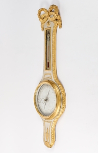 A LOUIS XVI PERIOD (1774 - 1793) BAROMETER - THERMOMETER.