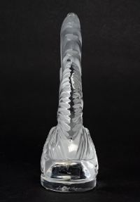 Lalique France  Sculpture En Cristal  &quot;Coq Nain&quot;