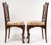 A Pair of Chairs Signed Viardot.