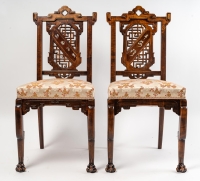 A Pair of Chairs Signed Viardot.