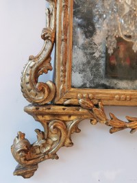 Miroir Doré époque 18eme - Galerie de Santos