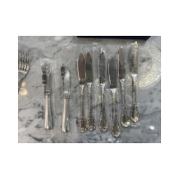 Christofle: &quot;Marly&quot; 12 silver-plated fish cutlery