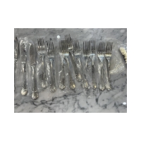 Christofle: &quot;Marly&quot; 12 silver-plated fish cutlery