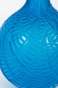 Vase « Espalion » verre bleu électrique de René LALIQUE
