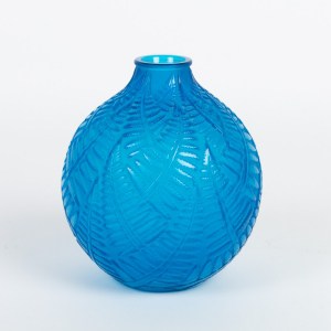 Vase « Espalion » verre bleu électrique de René LALIQUE|||||