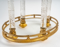 Splendide Coupe en Cristal de Baccarat en cristal taillé et bronze doré