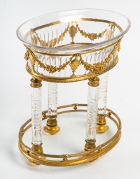 Splendide Coupe en Cristal de Baccarat en cristal taillé et bronze doré
