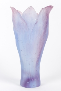 Vase Daum, XXème siècle, pâte de verre