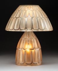 R. Lalique Saint-Nabor Frosted Glass Lamp, circa 1927