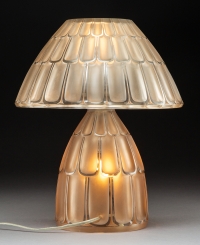 R. Lalique Lampe En Verre Givré Saint-Nabor, vers 1927