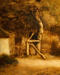 Impressionnisme - Jules Dupré 1811-1889 Paysage de l’Isle Adam huile sur toile vers 1860