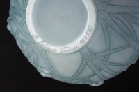 Vase « Druides » verre opalescent double couche patiné bleu de René LALIQUE